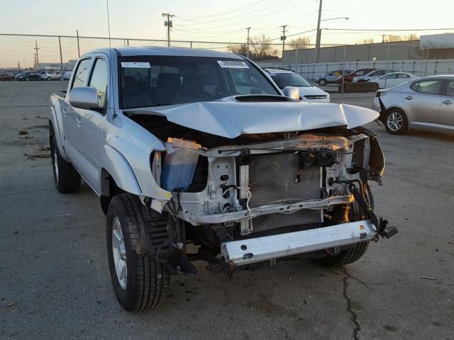 5TEJU62N17Z403077 - 2007 TOYOTA TACOMA DOU SILVER photo 1