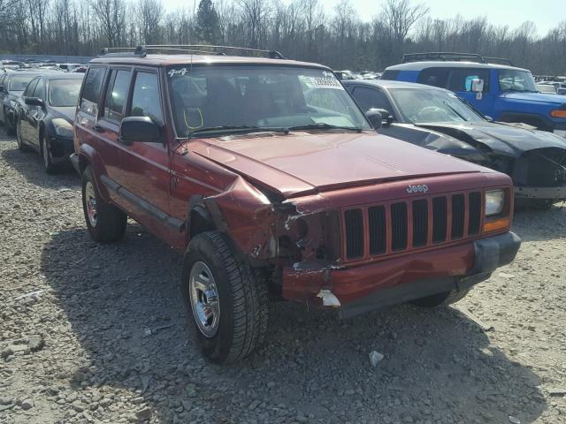 1J4FF68S7XL592193 - 1999 JEEP CHEROKEE S RED photo 1