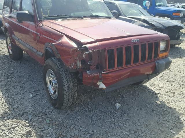 1J4FF68S7XL592193 - 1999 JEEP CHEROKEE S RED photo 9
