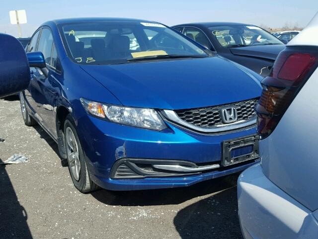 2HGFB2F46FH044844 - 2015 HONDA CIVIC LX BLUE photo 1