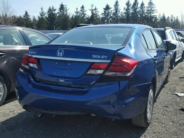 2HGFB2F46FH044844 - 2015 HONDA CIVIC LX BLUE photo 4