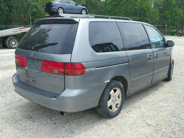 2HKRL1862YH570562 - 2000 HONDA ODYSSEY EX GRAY photo 4