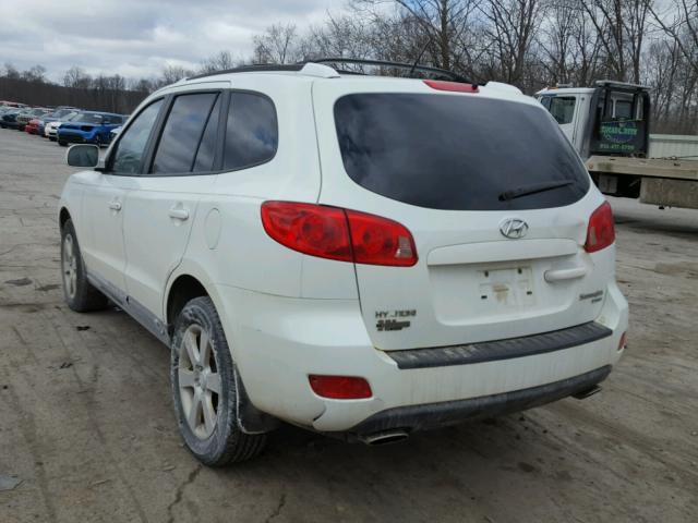 5NMSH73E17H012119 - 2007 HYUNDAI SANTA FE S WHITE photo 3