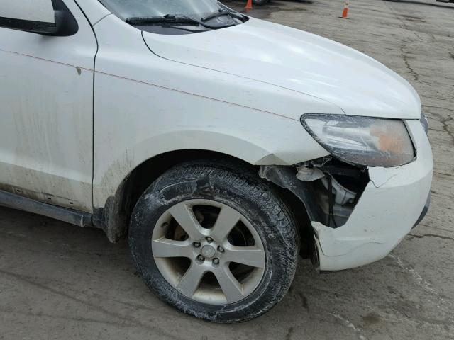 5NMSH73E17H012119 - 2007 HYUNDAI SANTA FE S WHITE photo 9