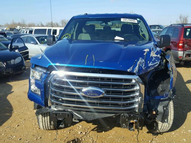 1FTFX1EF8HKD35368 - 2017 FORD F150 SUPER BLUE photo 9