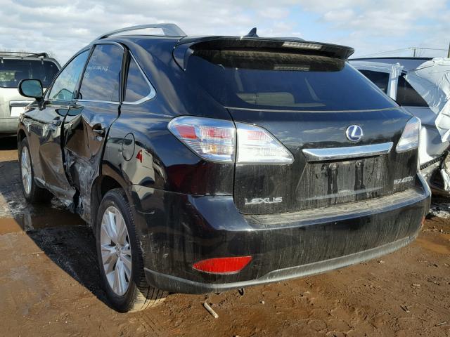 JTJBC1BA7A2015755 - 2010 LEXUS RX 450 BLACK photo 3