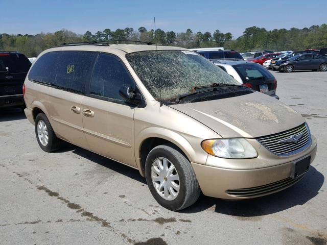 2C4GP74L71R321709 - 2001 CHRYSLER TOWN & COU GOLD photo 1