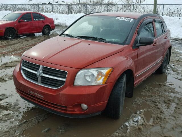 1B3CB4HA3AD561395 - 2010 DODGE CALIBER SX ORANGE photo 2