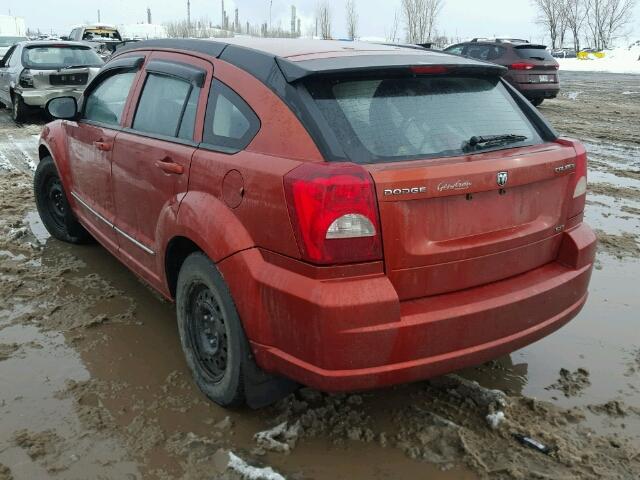 1B3CB4HA3AD561395 - 2010 DODGE CALIBER SX ORANGE photo 3