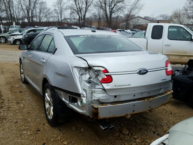 1FAHP2EW5AG155701 - 2010 FORD TAURUS SEL SILVER photo 3