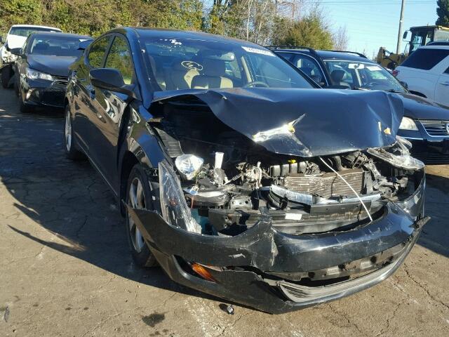 5NPDH4AE9CH131866 - 2012 HYUNDAI ELANTRA GL BLACK photo 1