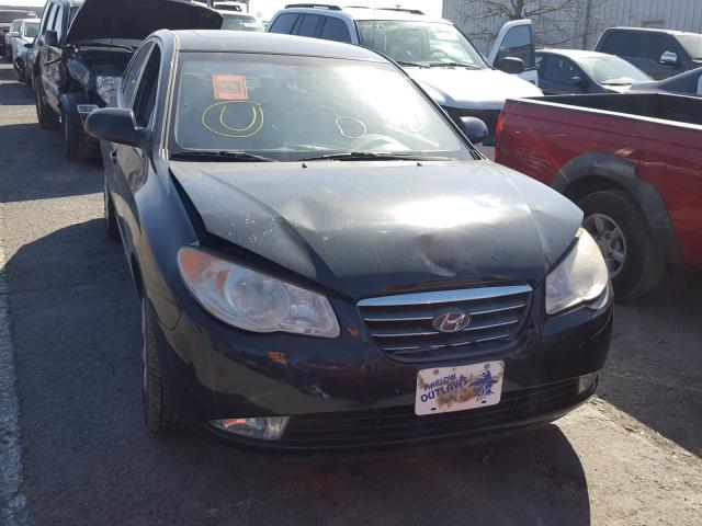 KMHDU46D28U555457 - 2008 HYUNDAI ELANTRA GL BLACK photo 1