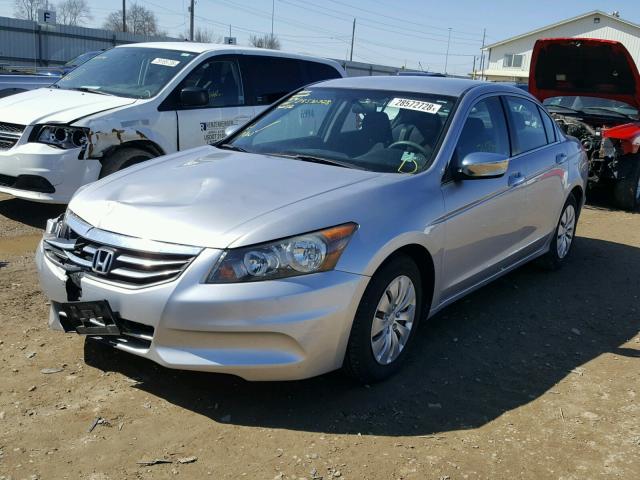 1HGCP2F34BA098227 - 2011 HONDA ACCORD LX SILVER photo 2