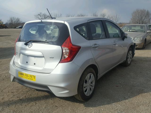 3N1CE2CP0JL355325 - 2018 NISSAN VERSA NOTE SILVER photo 4