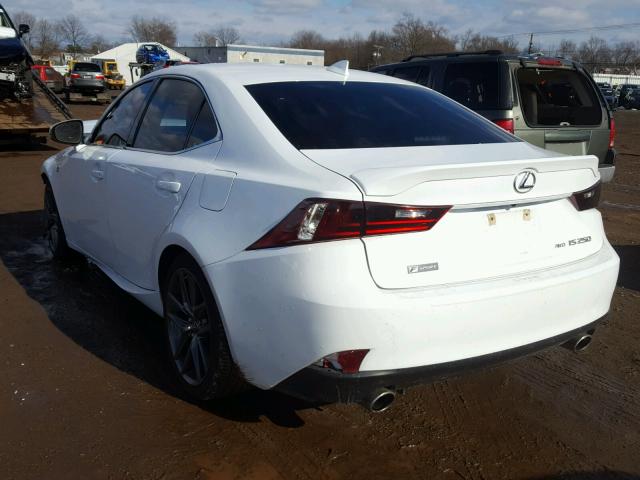 JTHCF1D27F5027249 - 2015 LEXUS IS 250 WHITE photo 3