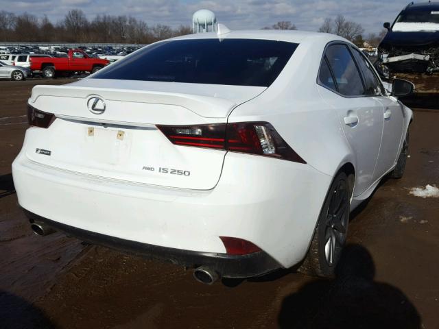 JTHCF1D27F5027249 - 2015 LEXUS IS 250 WHITE photo 4