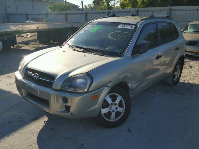 KM8JM12B28U869583 - 2008 HYUNDAI TUCSON GLS BEIGE photo 2