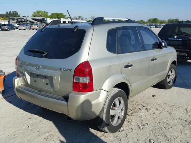 KM8JM12B28U869583 - 2008 HYUNDAI TUCSON GLS BEIGE photo 4