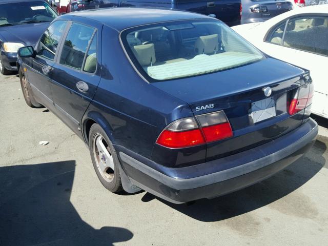 YS3ED48E6X3004198 - 1999 SAAB 9-5 BLUE photo 3