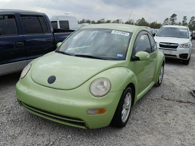 3VWBP21C43M444473 - 2003 VOLKSWAGEN NEW BEETLE GREEN photo 2