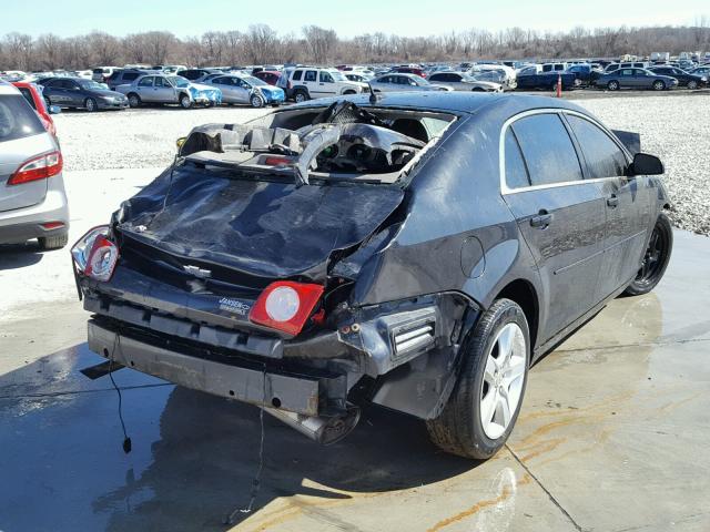 1G1ZB5E17BF156352 - 2011 CHEVROLET MALIBU LS BLACK photo 4