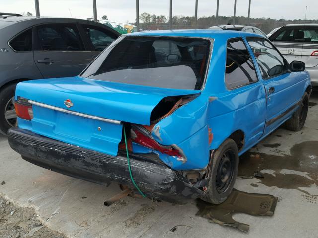 1N4EB32A3NC783883 - 1992 NISSAN SENTRA BLUE photo 4