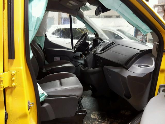 1FTYR2ZM9GKA86949 - 2016 FORD TRANSIT T- YELLOW photo 5