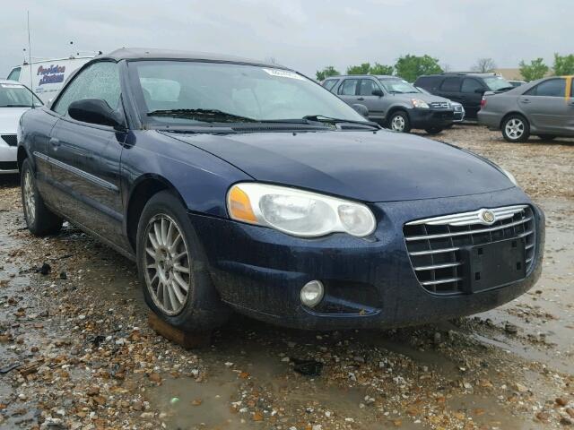 1C3EL55R54N119919 - 2004 CHRYSLER SEBRING LX BLUE photo 1