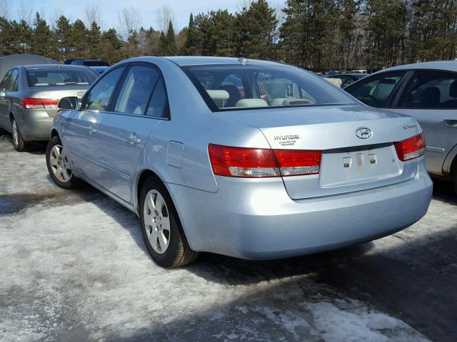 5NPET46C18H330833 - 2008 HYUNDAI SONATA GLS SILVER photo 3