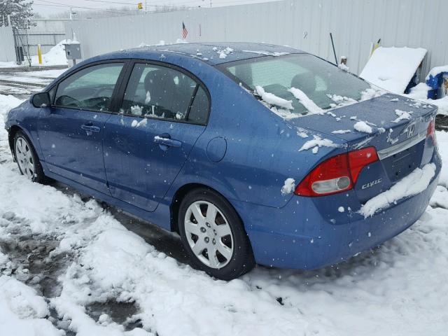 2HGFA1F53AH567592 - 2010 HONDA CIVIC LX BLUE photo 3