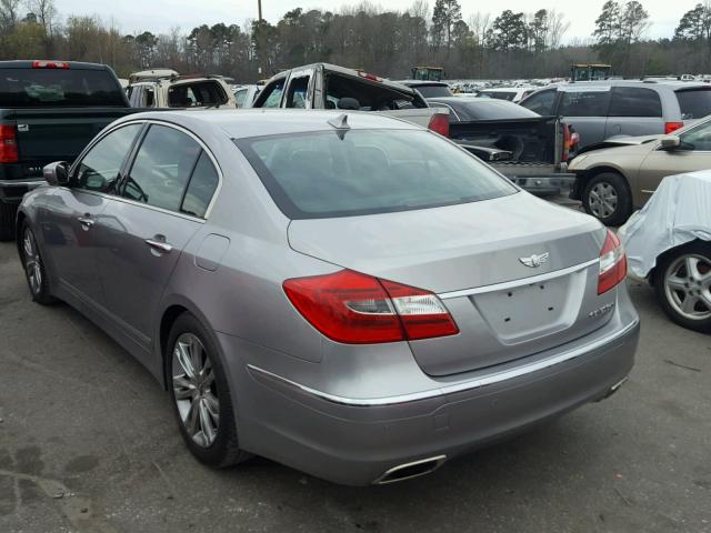 KMHGC4DF6CU168634 - 2012 HYUNDAI GENESIS 4. SILVER photo 3