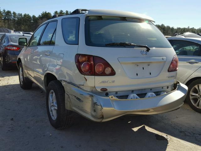 JT6HF10U3X0092314 - 1999 LEXUS RX 300 WHITE photo 3