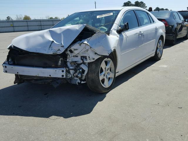 1G1ZA5EU0CF265413 - 2012 CHEVROLET MALIBU LS WHITE photo 2