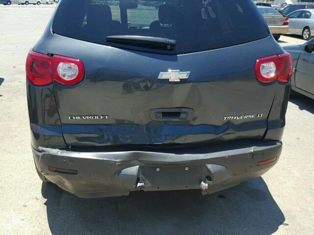 1GNKRGED5BJ220242 - 2011 CHEVROLET TRAVERSE L BLACK photo 10