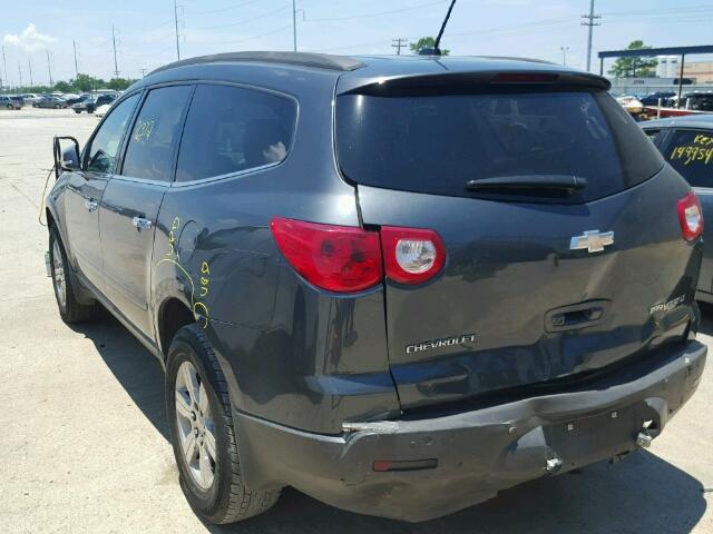 1GNKRGED5BJ220242 - 2011 CHEVROLET TRAVERSE L BLACK photo 3