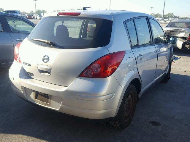 3N1BC1CP9BL387350 - 2011 NISSAN VERSA S SILVER photo 4