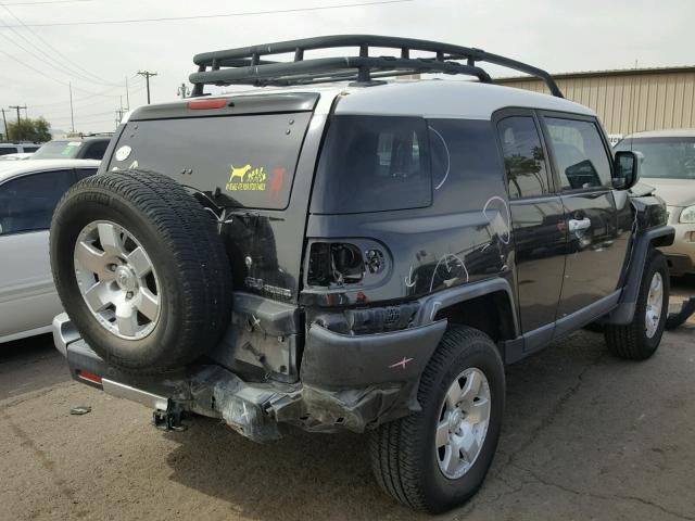 JTEZU11F270005632 - 2007 TOYOTA FJ CRUISER BLACK photo 4