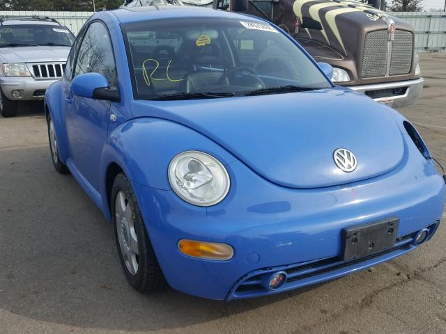 3VWCD21C31M431918 - 2001 VOLKSWAGEN NEW BEETLE ლურჯი ფოტო 1