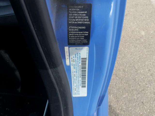 3VWCD21C31M431918 - 2001 VOLKSWAGEN NEW BEETLE ლურჯი ფოტო 10