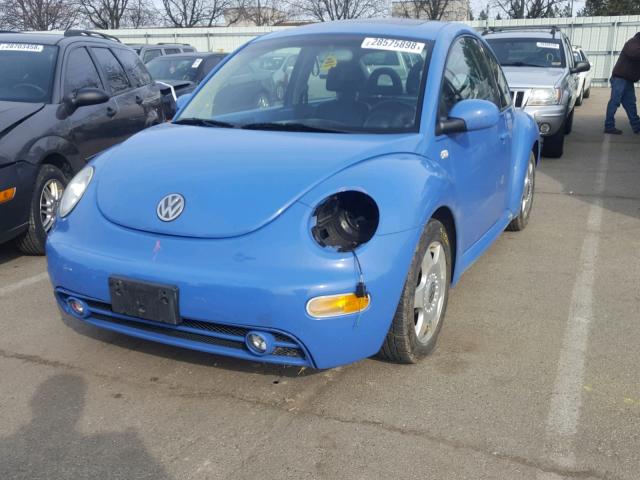 3VWCD21C31M431918 - 2001 VOLKSWAGEN NEW BEETLE ლურჯი ფოტო 2