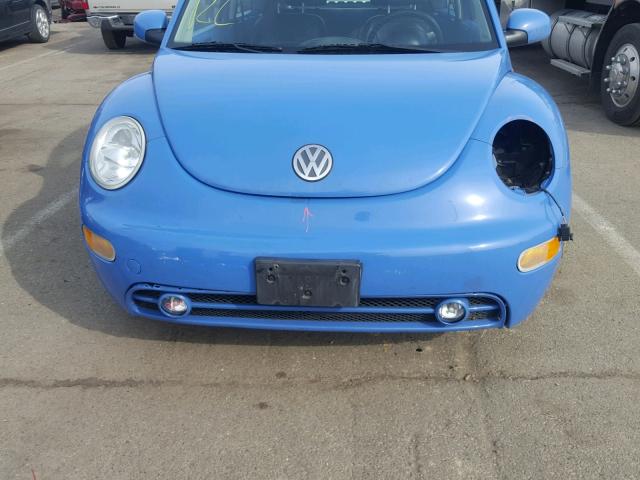 3VWCD21C31M431918 - 2001 VOLKSWAGEN NEW BEETLE ლურჯი ფოტო 9