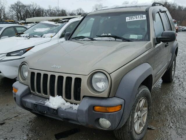 1J4GL48K13W708479 - 2003 JEEP LIBERTY SP BEIGE photo 2