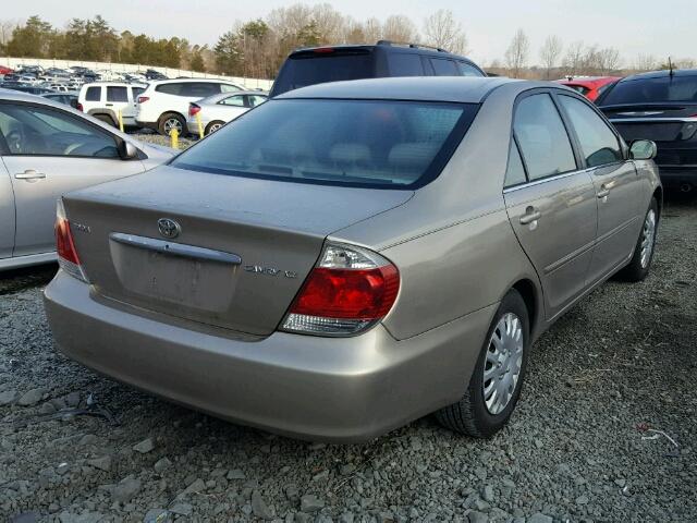 4T1BE32K65U411117 - 2005 TOYOTA CAMRY LE BEIGE photo 4