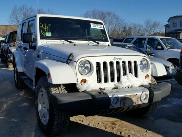 1C4HJWEG2CL190220 - 2012 JEEP WRANGLER U WHITE photo 1