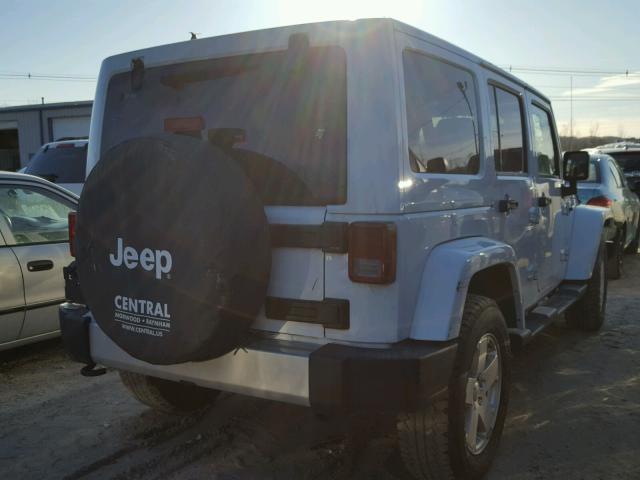 1C4HJWEG2CL190220 - 2012 JEEP WRANGLER U WHITE photo 4