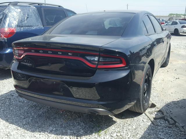 2C3CDXAG6GH130025 - 2016 DODGE CHARGER PO BLACK photo 4