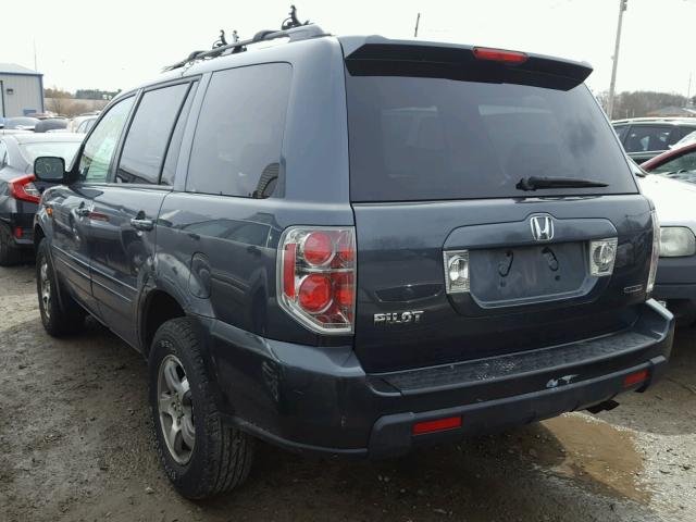 2HKYF18546H531107 - 2006 HONDA PILOT EX GRAY photo 3