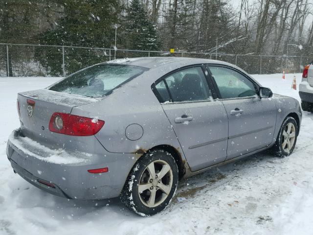 JM1BK32F851250562 - 2005 MAZDA 3 I GRAY photo 4