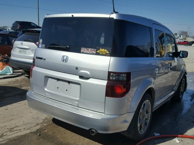 5J6YH18987L004854 - 2007 HONDA ELEMENT SC SILVER photo 4