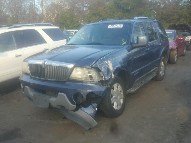 5LMEU88H23ZJ30051 - 2003 LINCOLN AVIATOR 蓝色 照片 2
